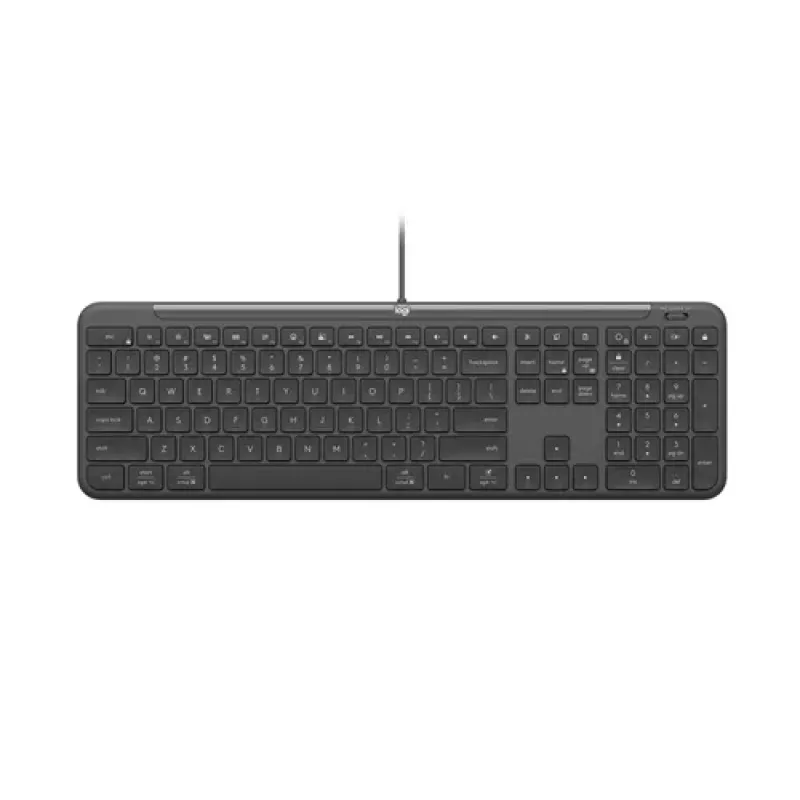 Logitech Signature Slim Wired K620 for Business, Swiss Layout, Graphite