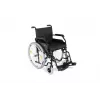 REHA FUND Steel Wheelchair RF-1/45/PN/CZA-624/PU - Manuāls ratiņkrēsls, 45 cm sēdekļa platums, 120 kg ietilpība, melns