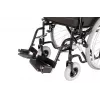 REHA FUND Steel Wheelchair RF-1/45/PN/CZA-624/PU - Manuāls ratiņkrēsls, 45 cm sēdekļa platums, 120 kg ietilpība, melns