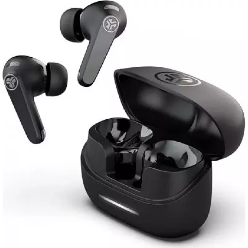 JLab JBuds ANC Pods True Wireless Earbuds ar aktīvo trokšņu slāpēšanu, IP55, Melns