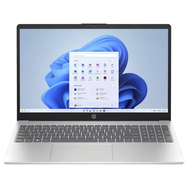 HP Laptop 15-fd0051ne, Intel Core i5-1335U, 8GB RAM, 512GB SSD, NVIDIA GeForce MX570 2GB, 15.6 inch Full HD IPS, Windows 11 Home, Natural Silver