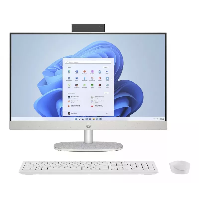 HP All-in-One 24-cr0061nf, AMD Ryzen 7 7730U, 16GB RAM, 1TB SSD, 23.8 inch Full HD IPS, Windows 11 Home, Balts