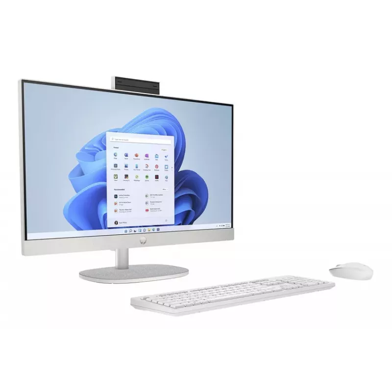 HP All-in-One 24-cr0061nf, AMD Ryzen 7 7730U, 16GB RAM, 1TB SSD, 23.8 inch Full HD IPS, Windows 11 Home, Balts