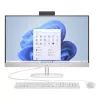 HP All-in-One 27-cr0047nf Desktop PC, AMD Ryzen 5 7520U, 16 GB RAM, 512 GB SSD, 27 inch Full HD IPS Displejs, Windows 11 Home, Dabīgs Sudrabs (atjaunota prece)