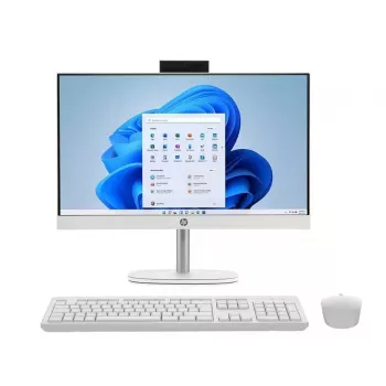 HP All-in-One 24-cr1008na, Intel Core Ultra 5 125U, 8GB RAM, 512GB SSD, 23,8 inch Full HD IPS, Windows 11 Home, Balts (atjaunota prece)