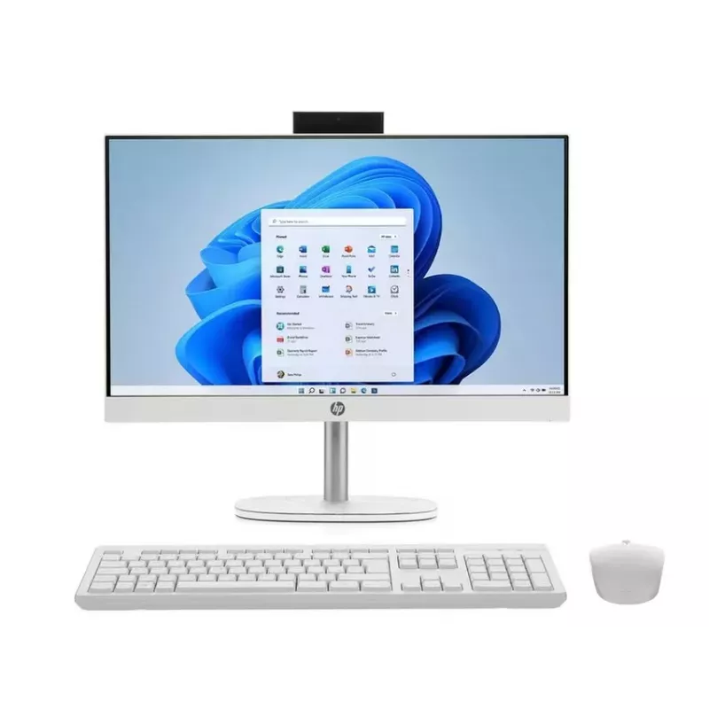 HP All-in-One 24-cr1008na, Intel Core Ultra 5 125U, 8GB RAM, 512GB SSD, 23.8 inch Full HD IPS, Windows 11 Home, Balts