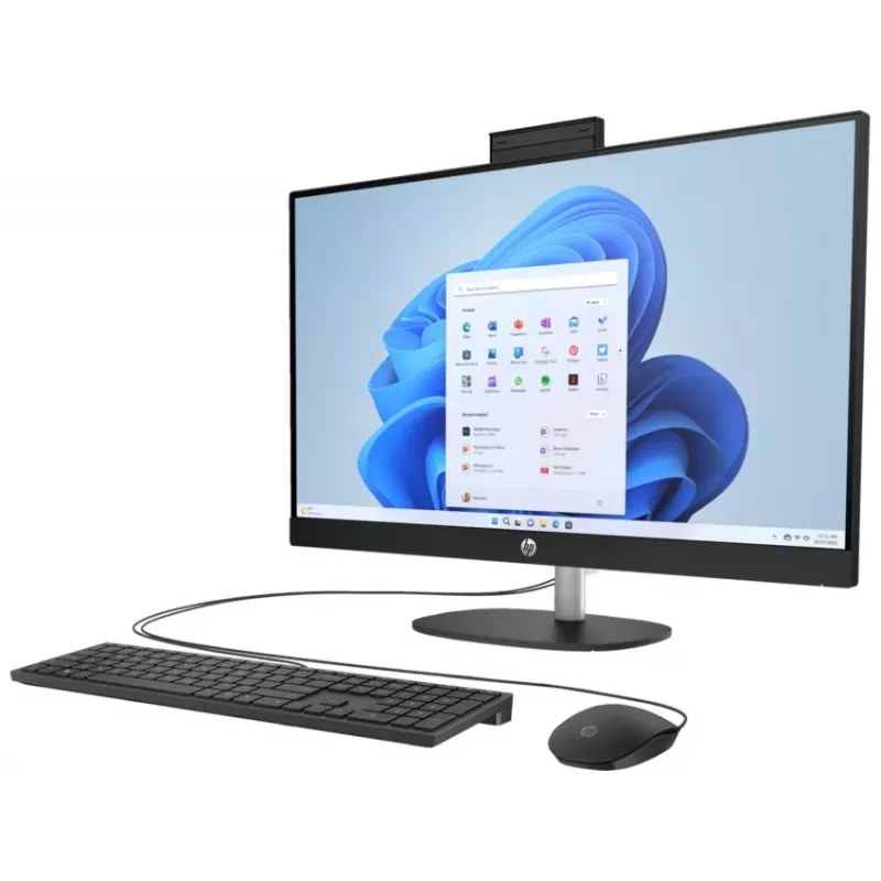 HP All-in-One 27-cr0038na, 27 inch Full HD IPS, AMD Ryzen 5, 16GB RAM, 1TB SSD, Windows 11 Home, Natural Silver (atjaunota prece)