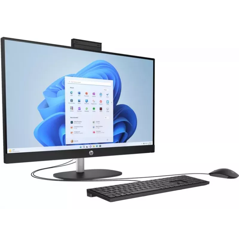 HP All-in-One 27-cr0038na, 27 inch Full HD IPS, AMD Ryzen 5, 16GB RAM, 1TB SSD, Windows 11 Home, Natural Silver (atjaunota prece)