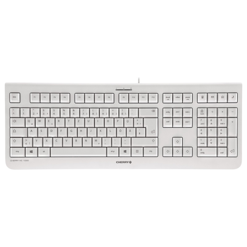 Cherry KC 1000 Keyboard - Pan Nordic - Light Grey