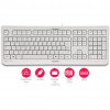 Cherry KC 1000 Keyboard - Pan Nordic - Light Grey