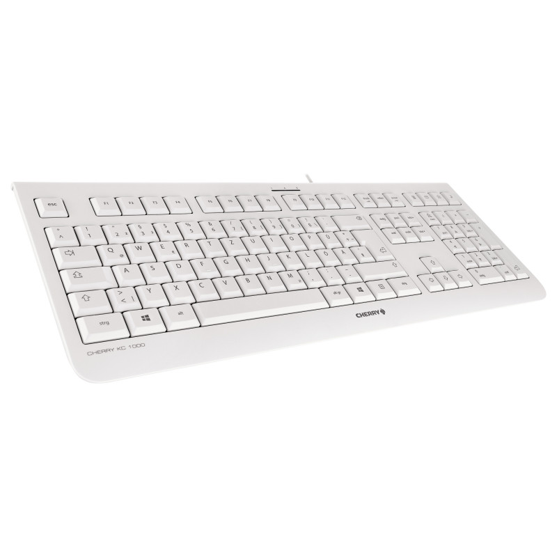 Cherry KC 1000 Keyboard - Pan Nordic - Light Grey