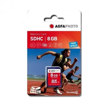AgfaPhoto SDHC Card 8GB High Speed Class 10 UHS-I U1 V10