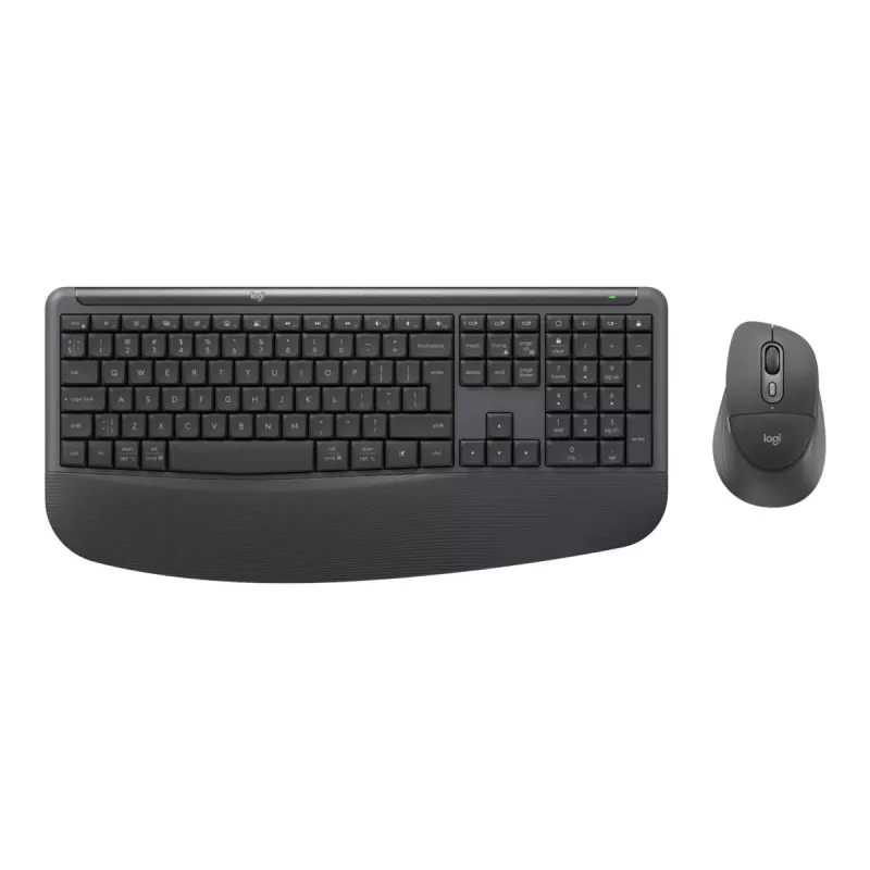 Logitech MK880 For Business bezvadu tastatūras un peles komplekts - Grafīts - US International - 2,4 GHz/BT