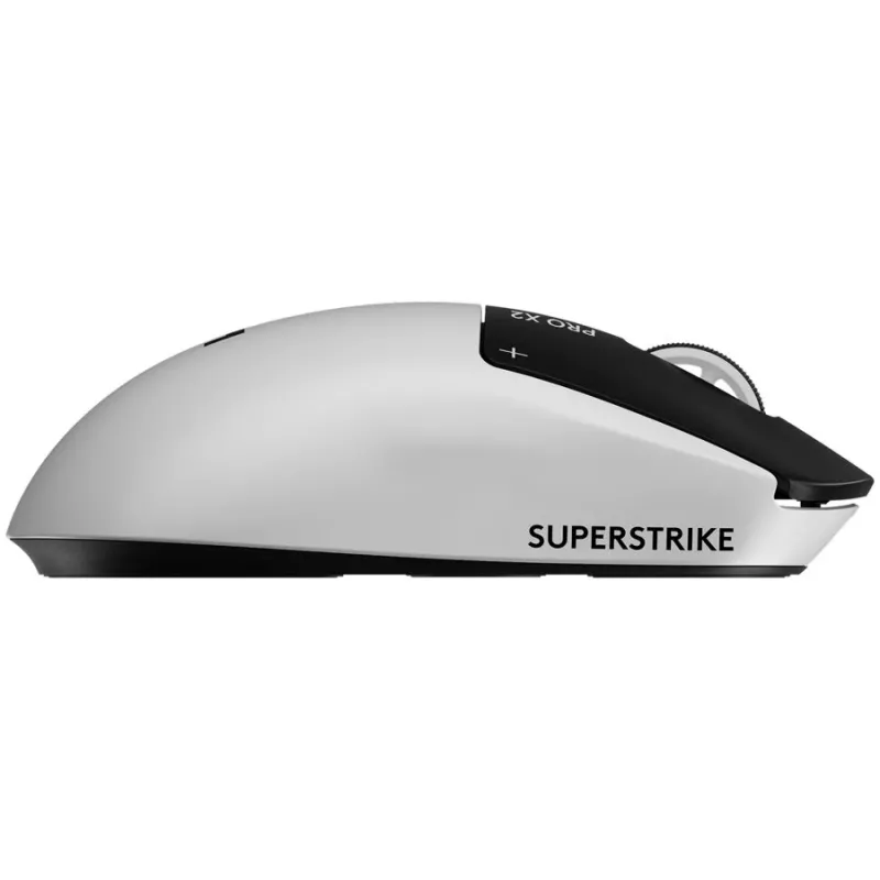 Logitech G PRO X2 SUPERSTRIKE Optical Wireless Gaming Mouse - Black/White