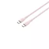 CANYON USB-C uz USB-C kabelis 60W 1m Silikona Pink Sand