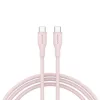 CANYON USB-C uz USB-C kabelis 60W 1m Silikona Pink Sand