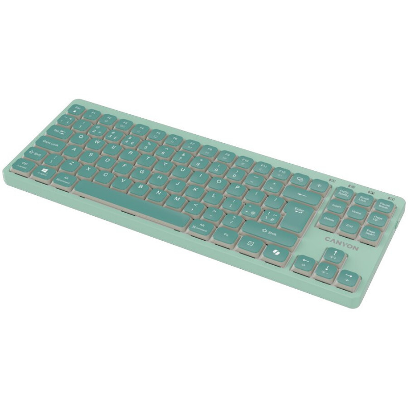 CANYON OnType 10 Low Profile EN Wired Green Keyboard