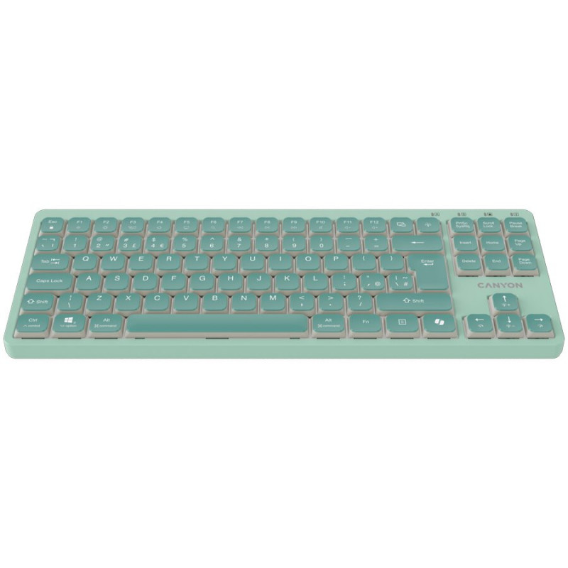 CANYON OnType 10 Low Profile EN Wired Green Keyboard