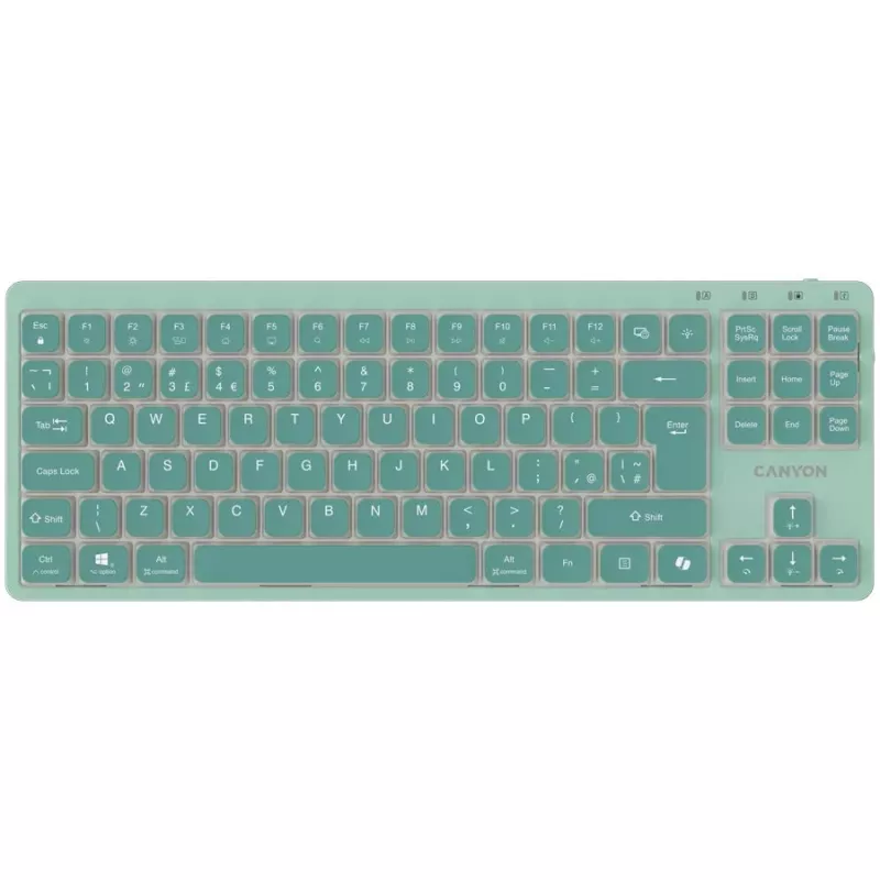 CANYON OnType 10 Low Profile EN Wired Green Keyboard