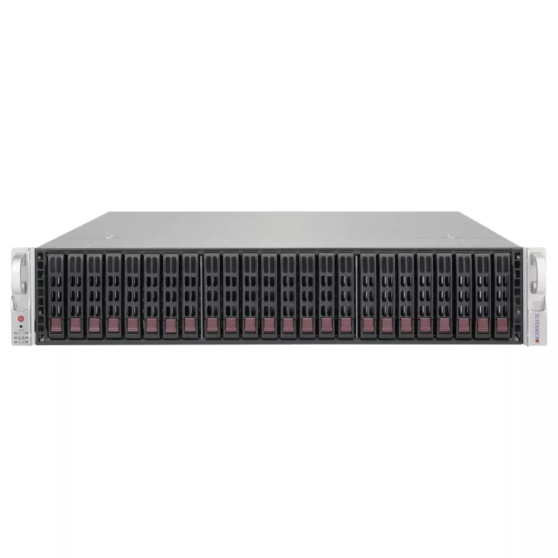 Supermicro SC216 BE1C-R609JBOD 2U 24x2.5 inch Hot-Swap SAS3 JBOD Enclosure ar 2x600W Redundantiem Barošanas Avotiem