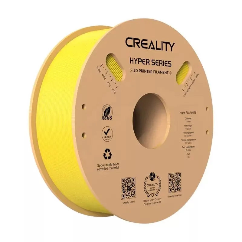 Creality Hyper PLA Filaments 1,75 mm 1 kg Dzeltens