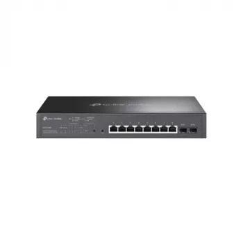 TP-LINK TL-SG2210MP Smart Managed Layer 2+ Switch, 8-Port Gigabit PoE+ ar 2 SFP slotiem, 150W PoE budžets, uzstādāms statīvā