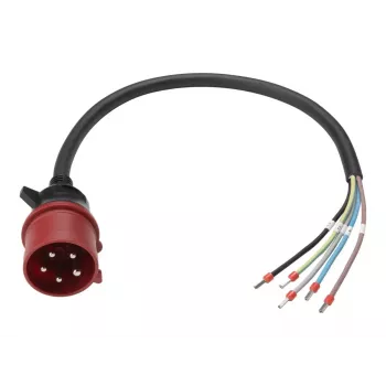 Anker SOLIX EV uzlādes kabelis Type 2 uz IEC 60309 3P+N+E 5m Melns