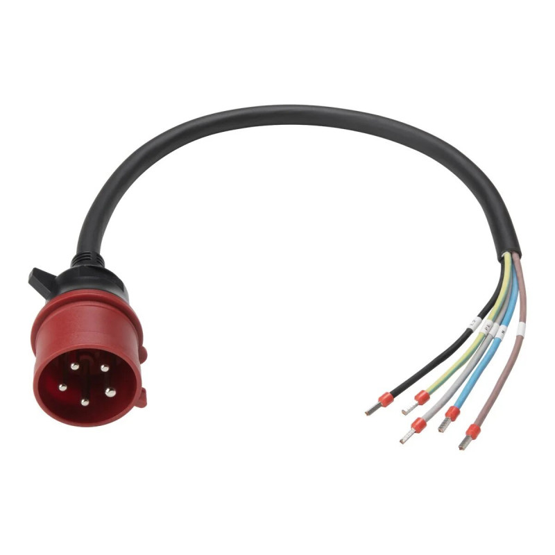 Anker SOLIX EV uzlādes kabelis Type 2 uz IEC 60309 3P+N+E 5m Melns