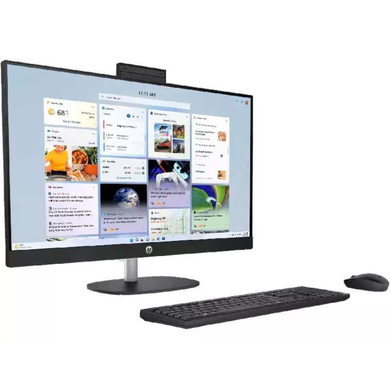HP All-in-One 27-cr1003ne Intel Core Ultra 7 155U 32GB DDR5 RAM 512GB SSD 27 inch Full HD Touchscreen Windows 11 Home (atjaunota prece)