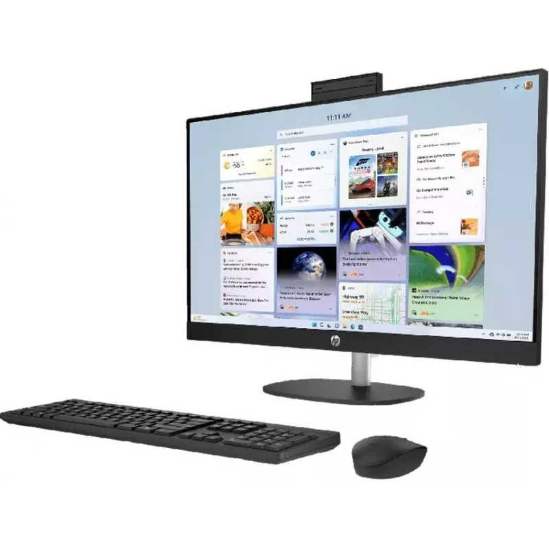 HP All-in-One 27-cr1003ne Intel Core Ultra 7 155U 32GB DDR5 RAM 512GB SSD 27 inch Full HD Touchscreen Windows 11 Home (atjaunota prece)