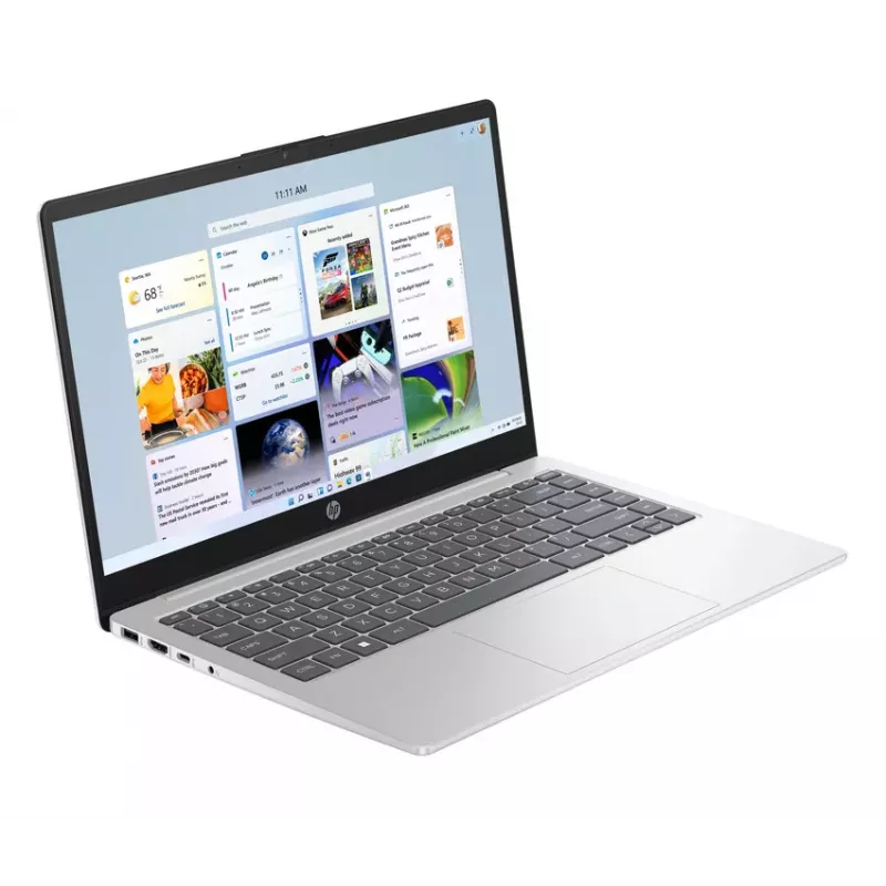 HP Laptop 14-em0021ne, AMD Ryzen 5 7520U, 8GB RAM, 256GB SSD, 14.0 inch FHD, Natural Silver, Windows 11 Home (atjaunota prece)