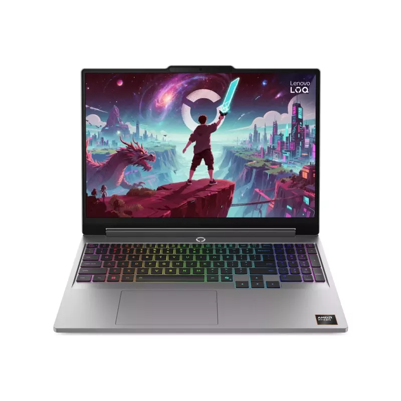 Lenovo LOQ 15AHP11 15.6 inch WUXGA Gaming Portatīvais dators, AMD Ryzen 7, 16GB DDR5, 1TB SSD, NVIDIA GeForce RTX 5060 8GB, Windows 11 Home, Angļu valodas apgaismota tastatūra, Luna Grey, 2 gadu garantija