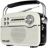 SVEN SRP-500 portatīvais Bluetooth skaļrunis, balts (3W, FM/AM/SW radio, USB, microSD, AUX, akumulators)
