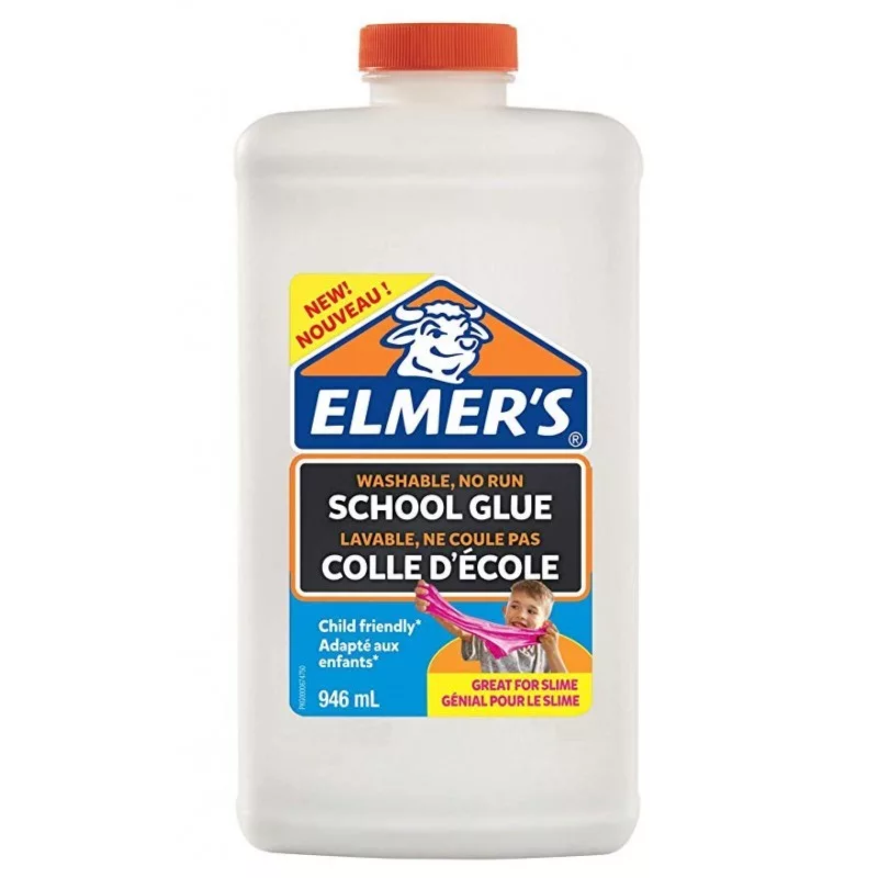 Elmer's 2079104 šķidrā līme - 946 ml (32 fl oz) - Mazgājams PVA, žūst caurspīdīgs - spiedpudele