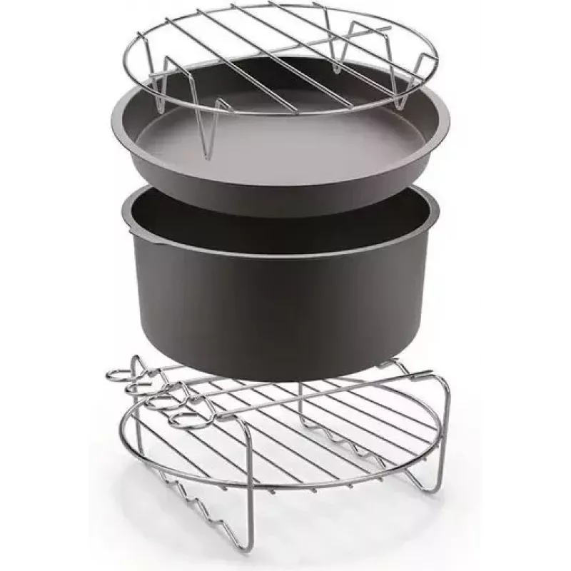 TEFAL Easy Fry Piederumu komplekts OBH Nordica XXL gaisa fritētājiem - Cepamā panna, Iesmu statīvs, 5 iesmi