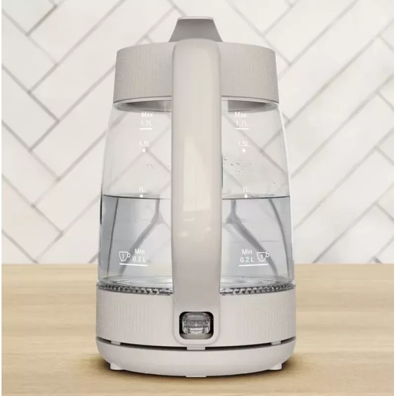 Tefal Morning Glass Kettle KO2G0BE0 1.7L 2200W Caurspīdīgs/Melns