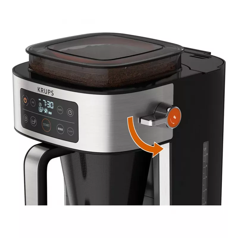 KRUPS KM760D Aroma Filter Coffee Machine Black 2-10 Cups