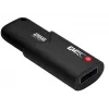 Emtec USB 3.2 Click Secure B120 256GB USB zibatmiņa Melna