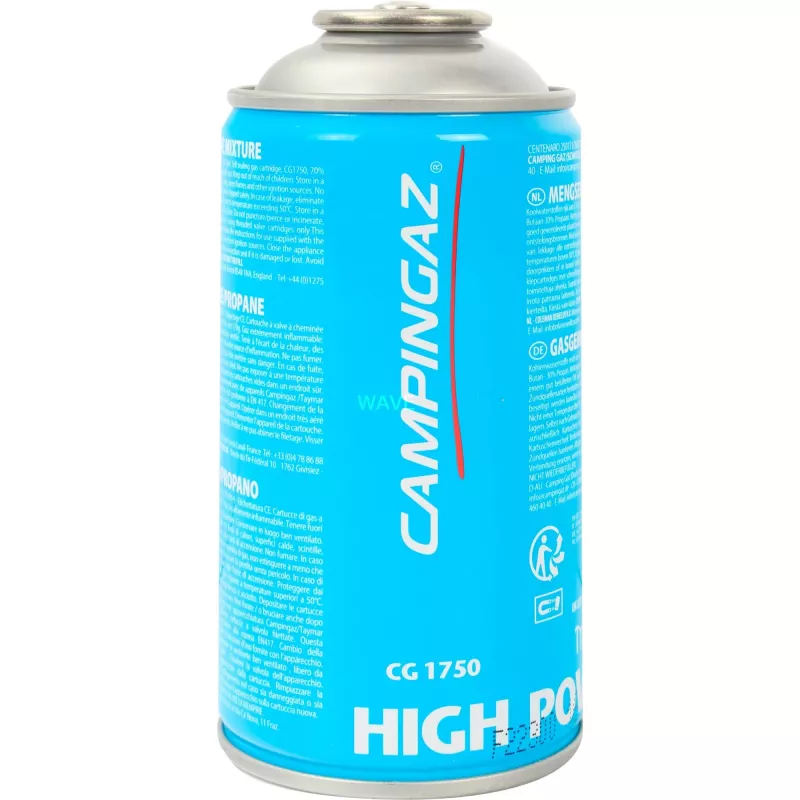 CAMPINGAZ Ventil Gāzes Kasetne CG1750 - 450g Butāna/Propāna Maisījums Easy Clic PLUS Ierīcēm
