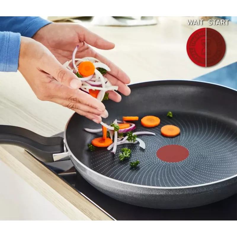 Tefal So Light Cepšanas Panna 22 cm Indukcija Titāns Nepiedegoša Melna