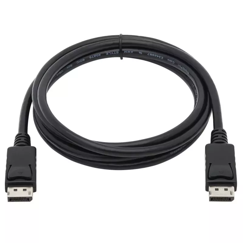 EATON Tripp Lite Series DisplayPort kabelis ar fiksējošiem savienotājiem, 4K 60 Hz (vīriešu/vīriešu), melns, 10 pēdas (3,05 m)