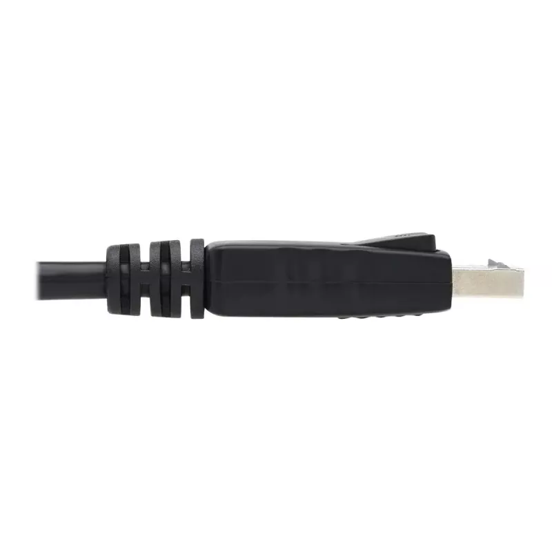 EATON Tripp Lite Series DisplayPort kabelis ar fiksējošiem savienotājiem, 4K 60 Hz (vīriešu/vīriešu), melns, 10 pēdas (3,05 m)
