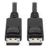 Tripp Lite Series DisplayPort kabelis ar fiksējošiem savienotājiem, 4K 60 Hz (M/M), melns, 6 pēdas