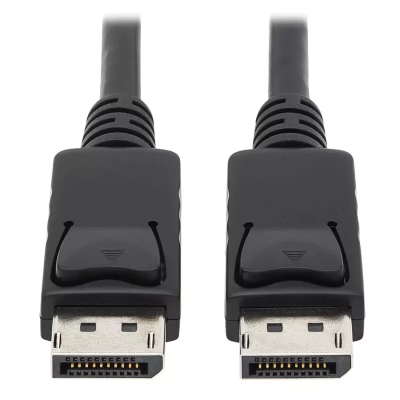 Tripp Lite Series DisplayPort kabelis ar fiksējošiem savienotājiem, 4K 60 Hz (M/M), melns, 6 pēdas