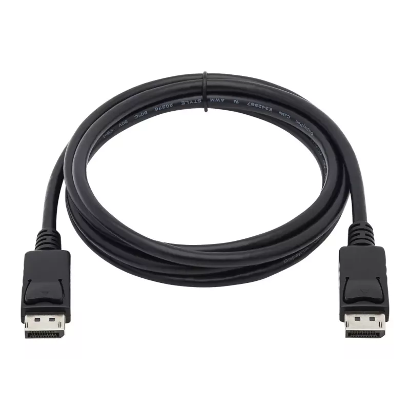 Tripp Lite Series DisplayPort kabelis ar fiksējošiem savienotājiem, 4K 60 Hz (M/M), melns, 6 pēdas