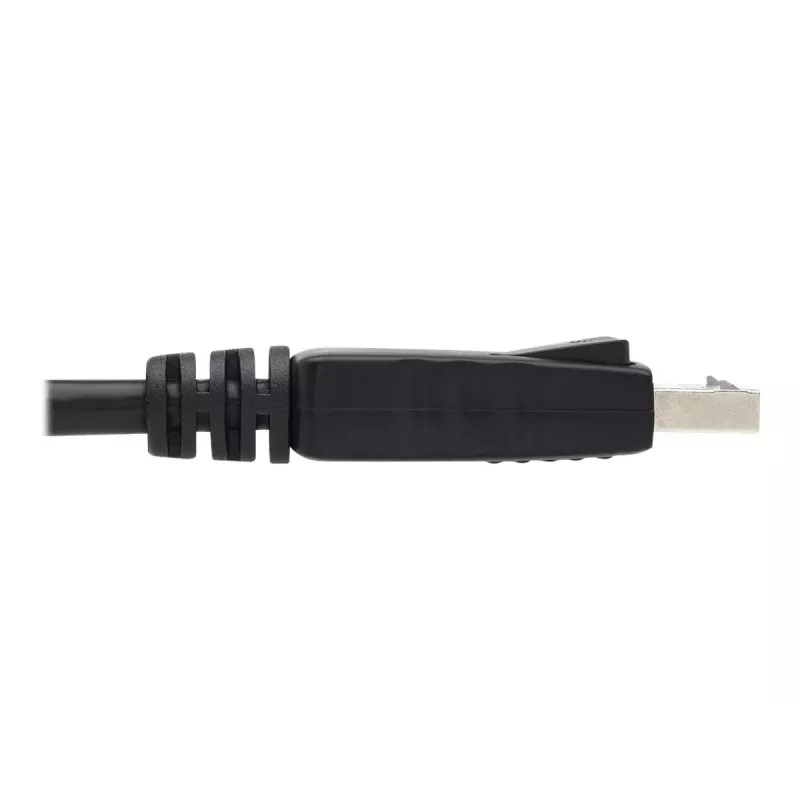 Tripp Lite Series DisplayPort kabelis ar fiksējošiem savienotājiem, 4K 60 Hz (M/M), melns, 6 pēdas