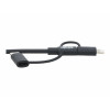 Eaton Tripp Lite Series Universāls USB-A uz Lightning, USB Micro-B un USB-C sinhronizācijas/uzlādes kabelis (M/3xM), MFi sertificēts, melns, 6 pēdas (1,8 m)
