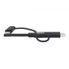 Eaton Tripp Lite Series Universāls USB-A uz Lightning, USB Micro-B un USB-C sinhronizācijas/uzlādes kabelis (M/3xM), MFi sertificēts, melns, 6 pēdas (1,8 m)