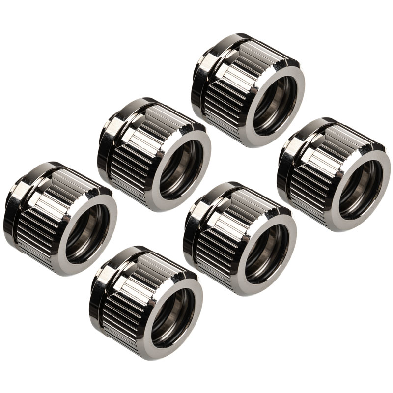 EK Water Blocks EK-Quantum Torque HDC 14 - 6 komplekts, Sudrabs