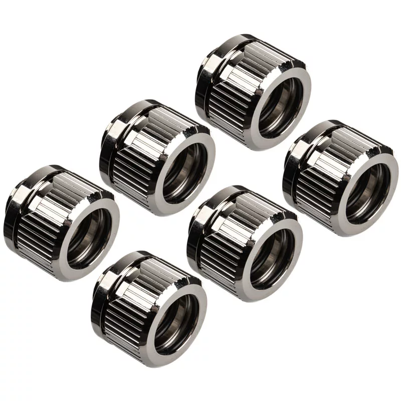 EK Water Blocks EK-Quantum Torque HDC 14 - 6 komplekts, Sudrabs